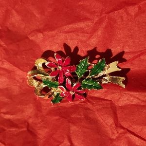 Poinsetta Brooch